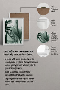 HOMEPACK Ahşap Çerçeveli Tablo Çerçeveli Poster Sanatsal Modern Duvar Dekoru BEK-8066