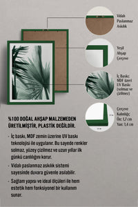 HOMEPACK Ahşap Çerçeveli Tablo Çerçeveli Poster Sanatsal Modern Duvar Dekoru BEK-8066