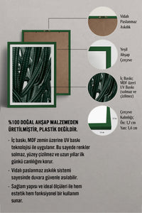 HOMEPACK Ahşap Çerçeveli Tablo Çerçeveli Poster Sanatsal Modern Duvar Dekoru BEK-8067