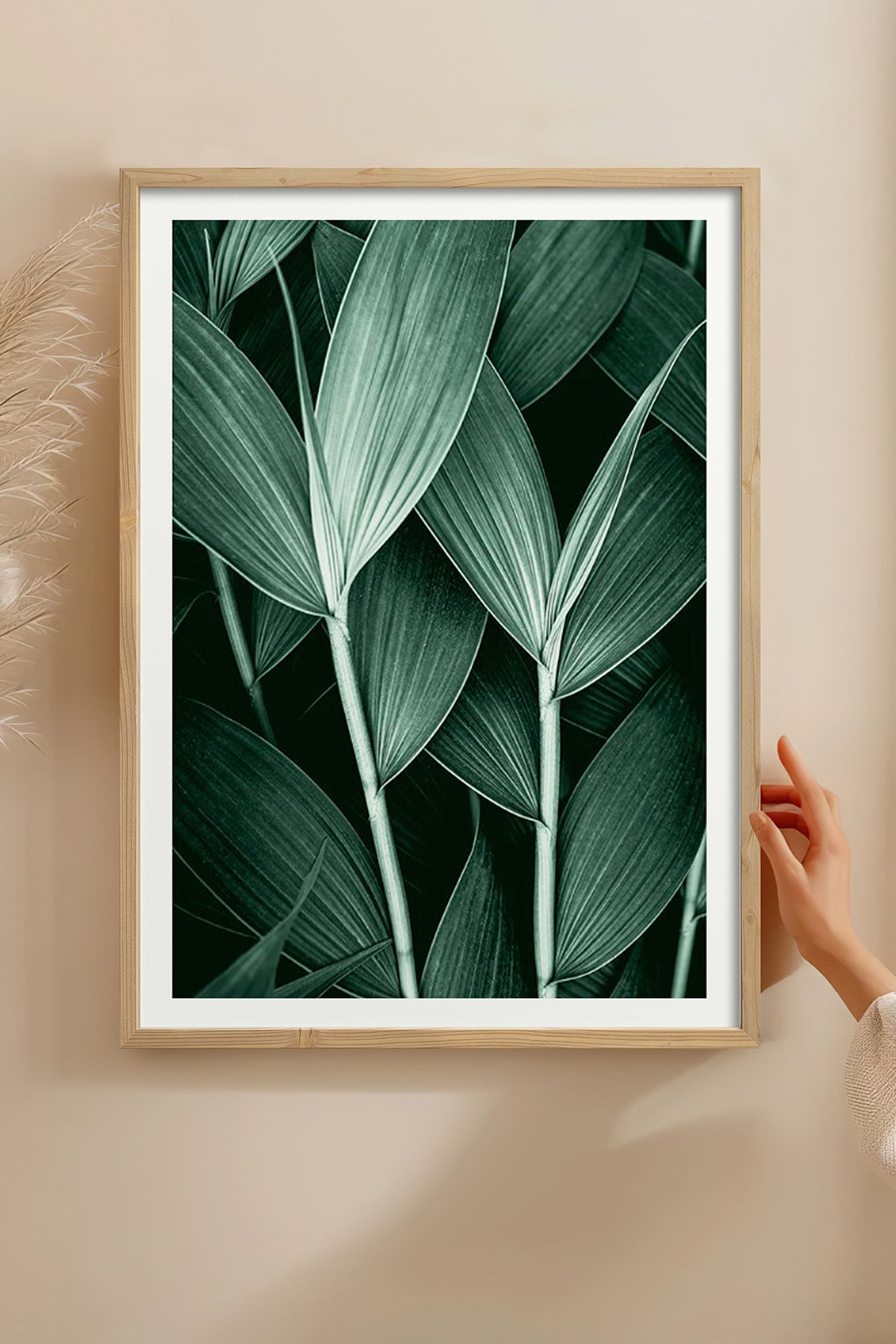 HOMEPACK Ahşap Çerçeveli Tablo Çerçeveli Poster Sanatsal Modern Duvar Dekoru BEK-8068