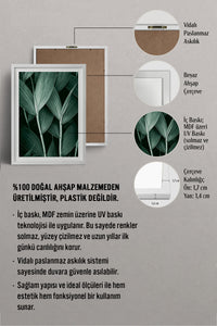 HOMEPACK Ahşap Çerçeveli Tablo Çerçeveli Poster Sanatsal Modern Duvar Dekoru BEK-8068