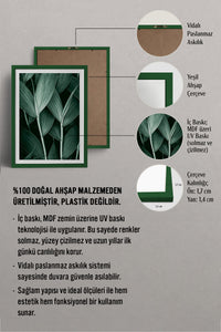 HOMEPACK Ahşap Çerçeveli Tablo Çerçeveli Poster Sanatsal Modern Duvar Dekoru BEK-8068