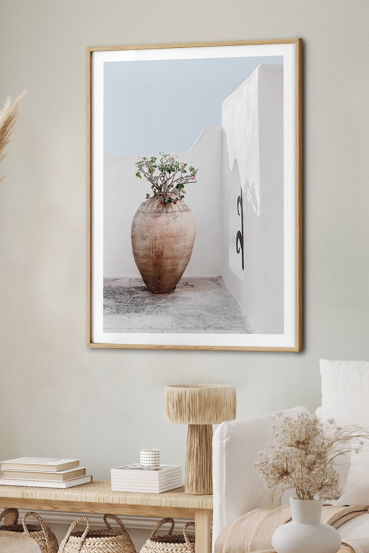 HOMEPACK Ahşap Çerçeveli Tablo Çerçeveli Poster Sanatsal Modern Duvar Dekoru BEK-8070