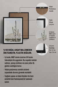 HOMEPACK Ahşap Çerçeveli Tablo Çerçeveli Poster Sanatsal Modern Duvar Dekoru BEK-8071