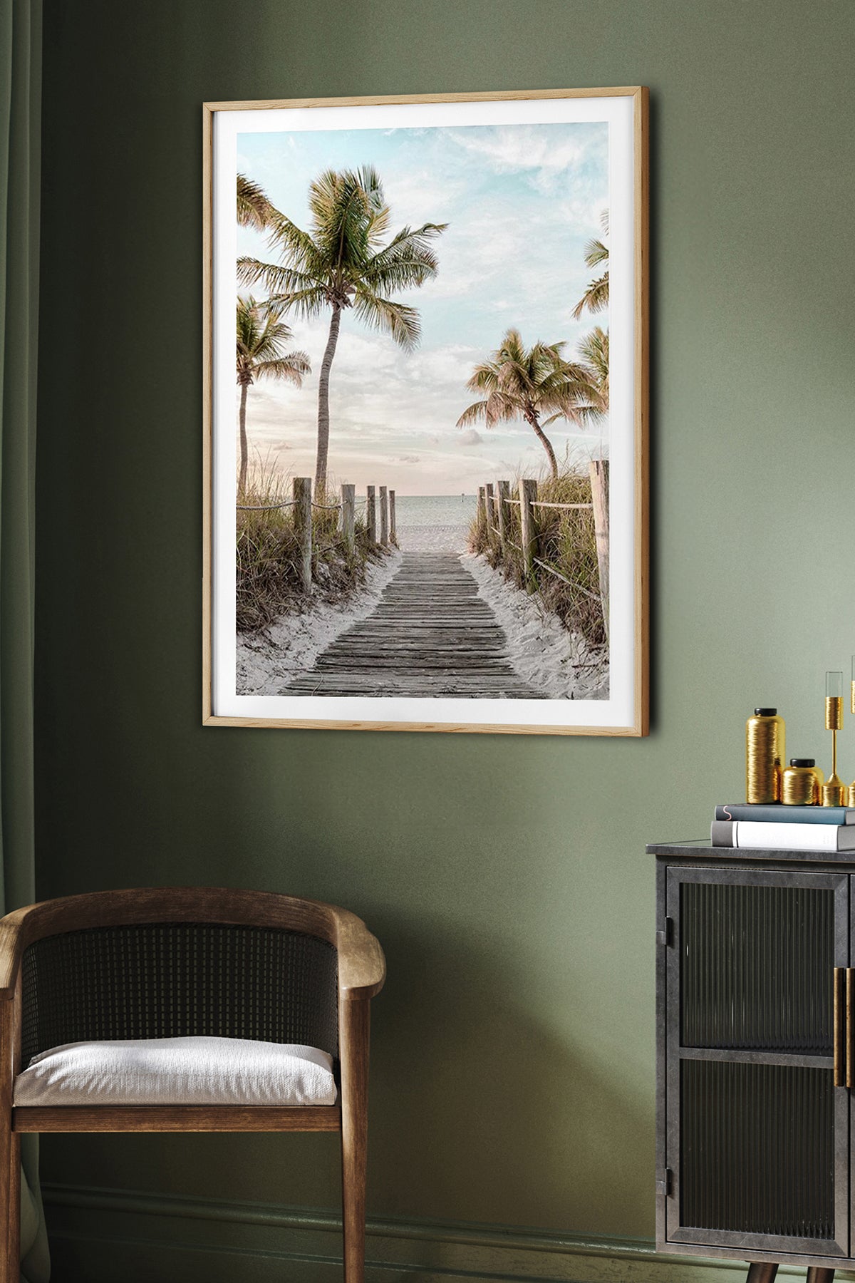 HOMEPACK Ahşap Çerçeveli Tablo Çerçeveli Poster Sanatsal Modern Duvar Dekoru BEK-8072