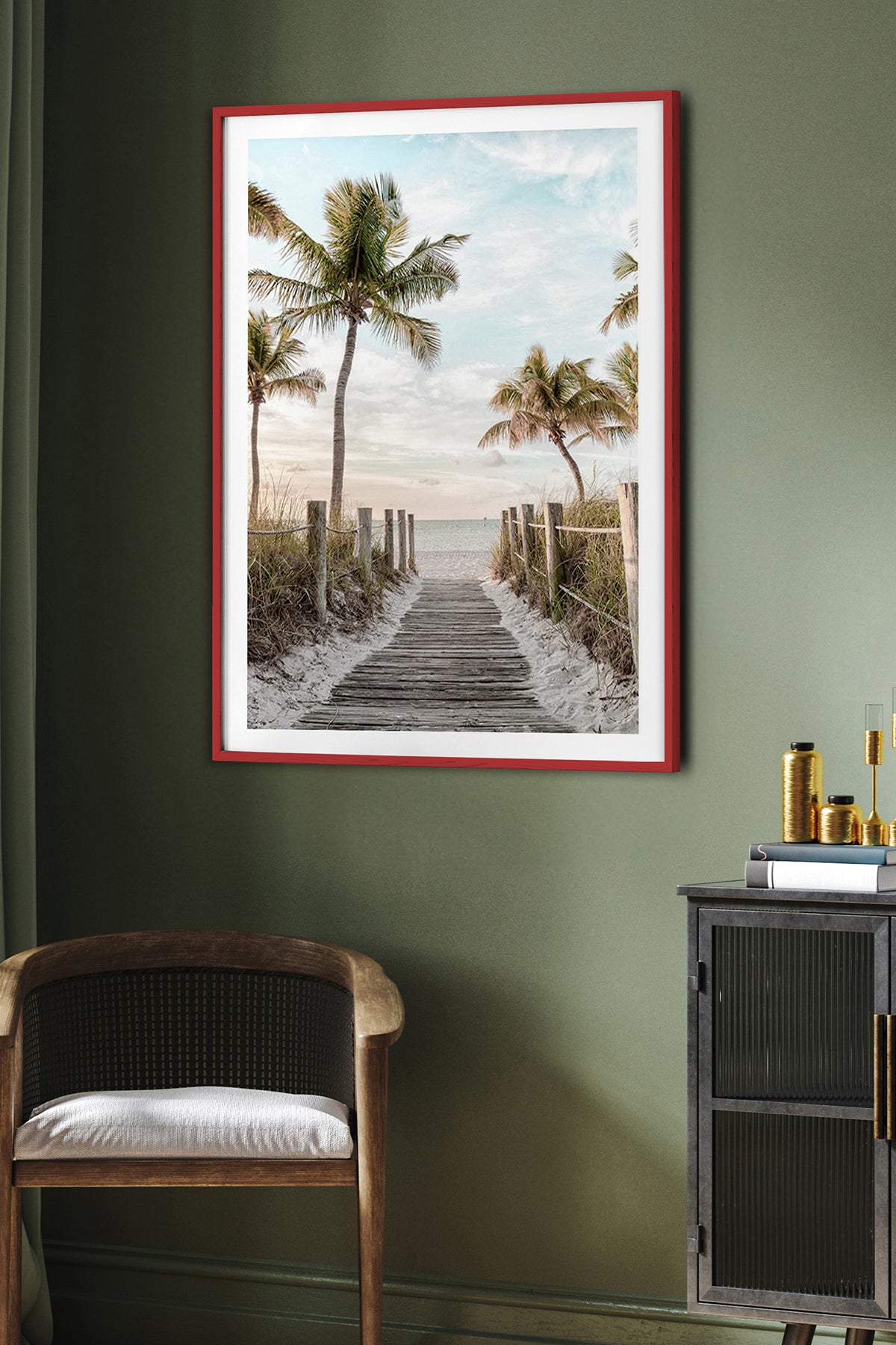 HOMEPACK Ahşap Çerçeveli Tablo Çerçeveli Poster Sanatsal Modern Duvar Dekoru BEK-8072
