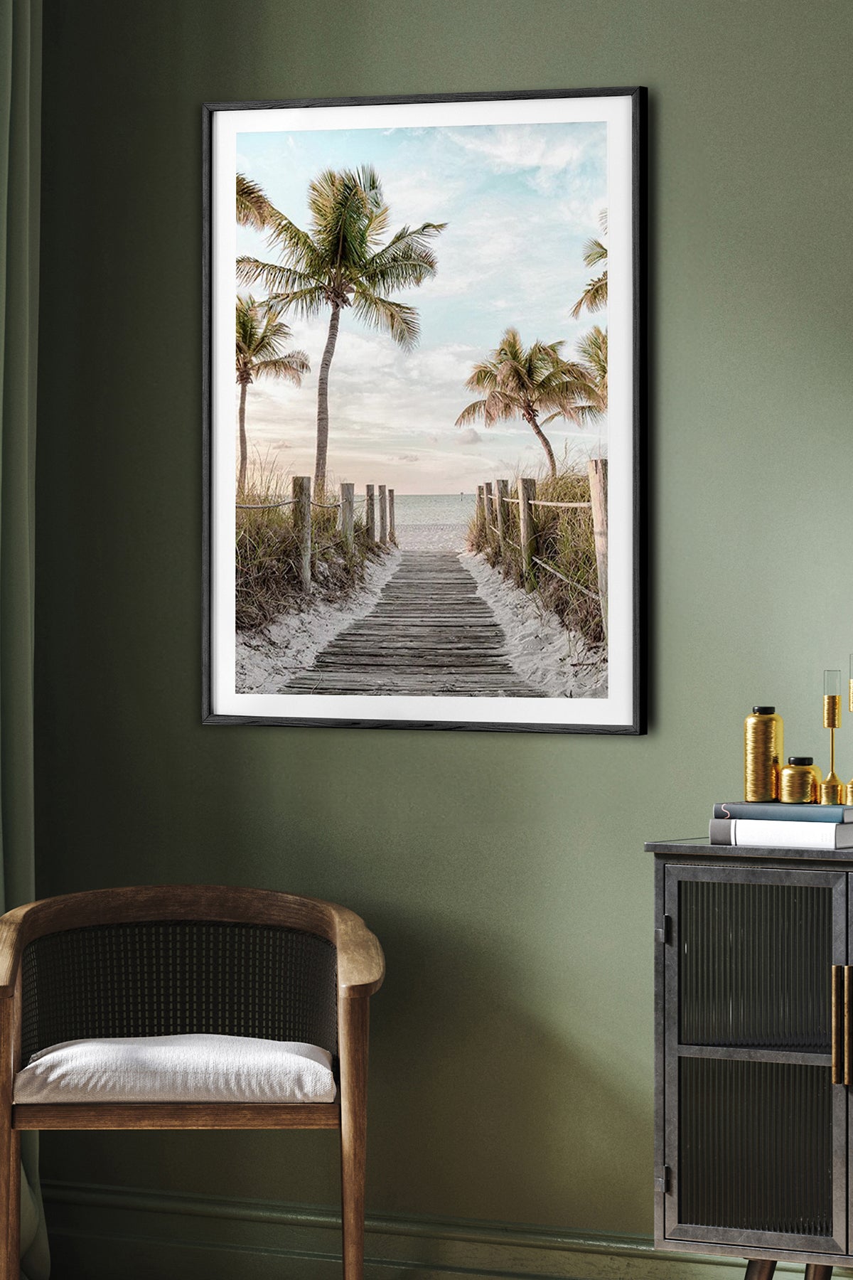 HOMEPACK Ahşap Çerçeveli Tablo Çerçeveli Poster Sanatsal Modern Duvar Dekoru BEK-8072