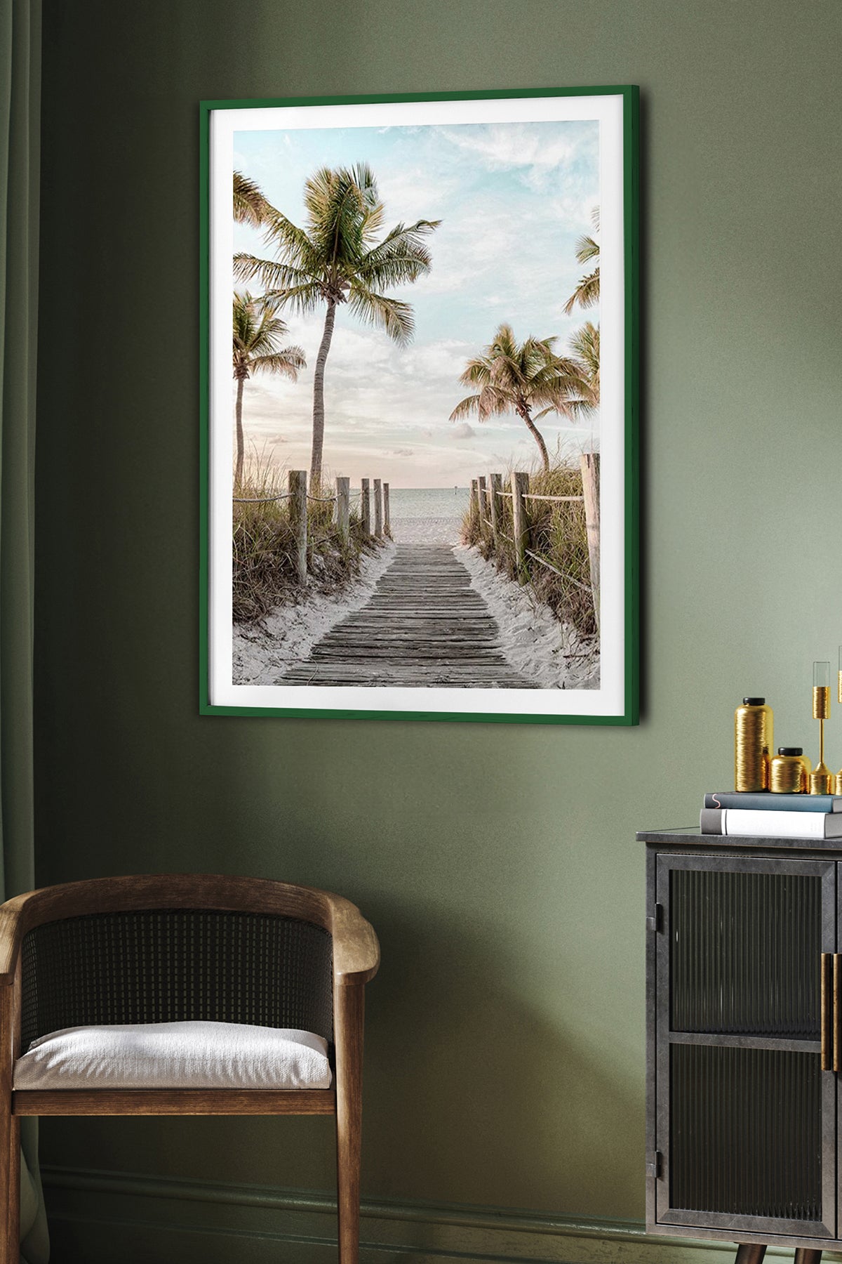 HOMEPACK Ahşap Çerçeveli Tablo Çerçeveli Poster Sanatsal Modern Duvar Dekoru BEK-8072