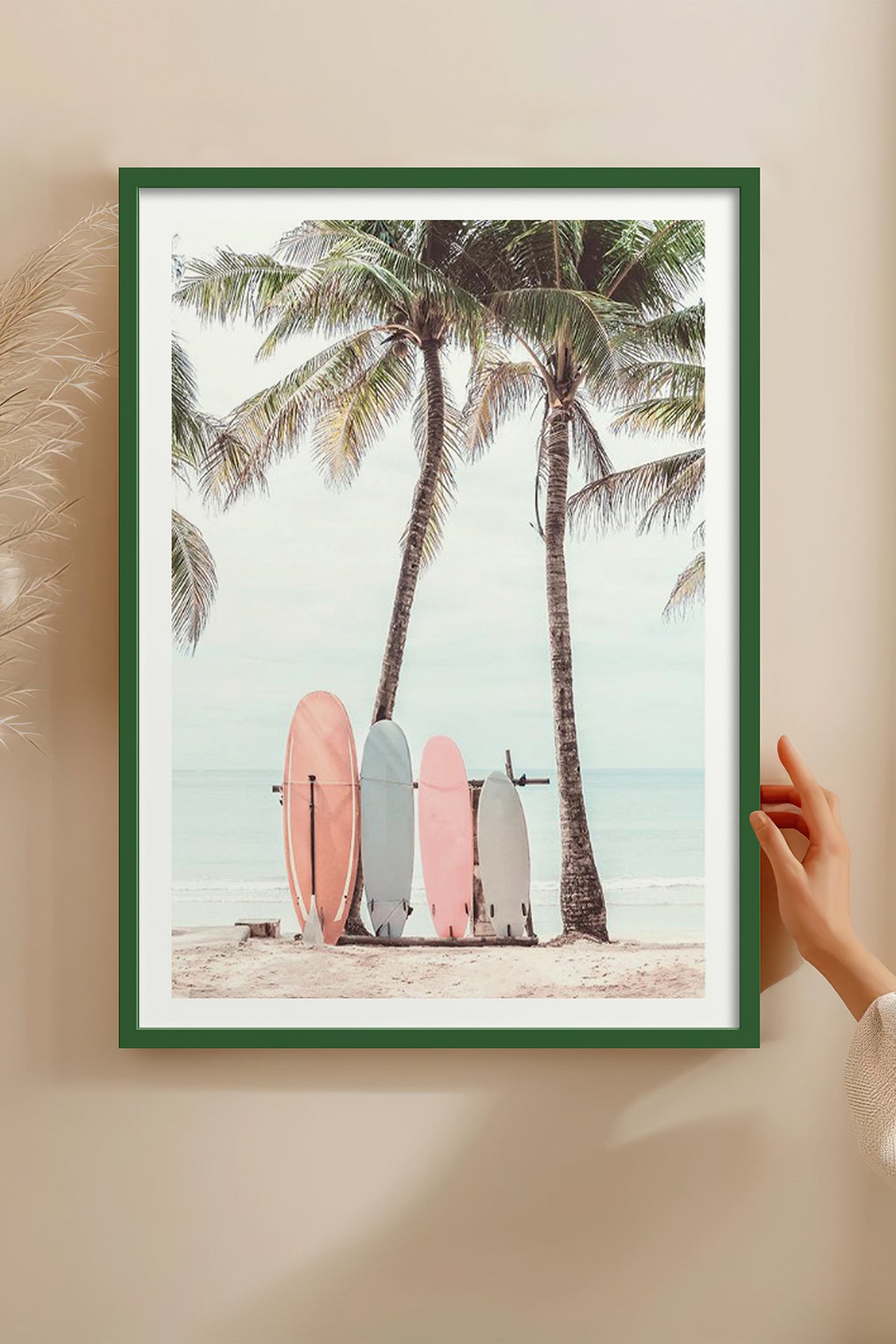 HOMEPACK Ahşap Çerçeveli Tablo Çerçeveli Poster Sanatsal Modern Duvar Dekoru BEK-8073