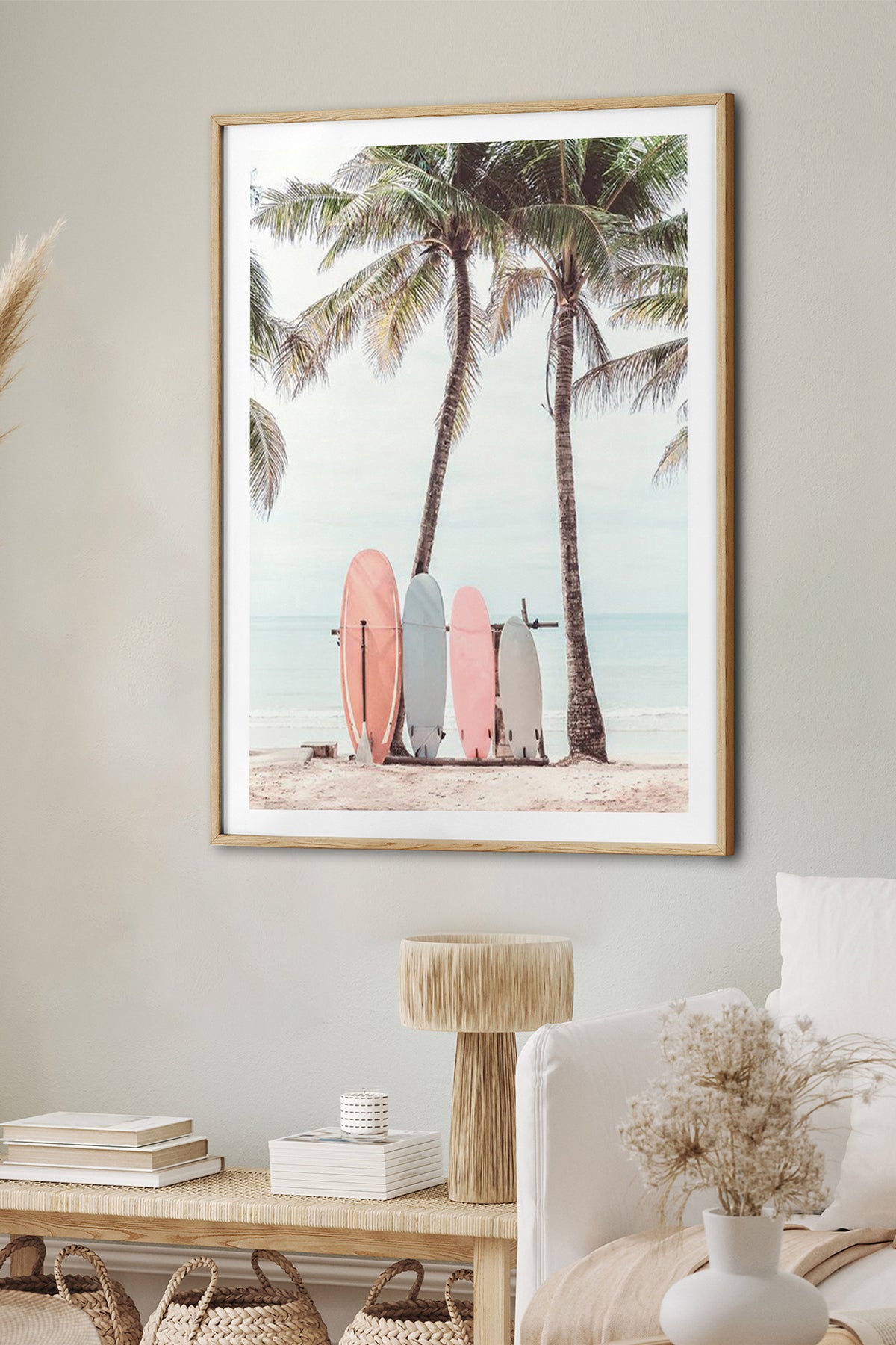 HOMEPACK Ahşap Çerçeveli Tablo Çerçeveli Poster Sanatsal Modern Duvar Dekoru BEK-8073