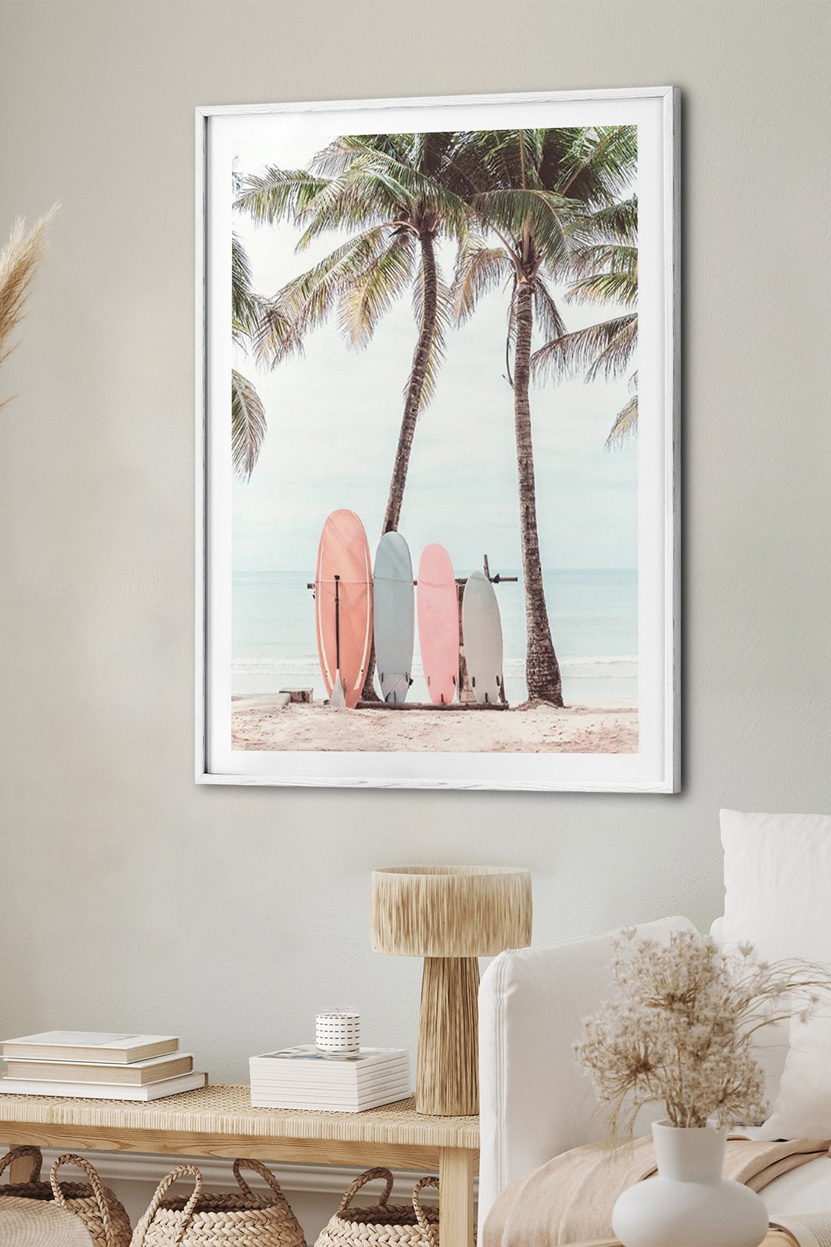 HOMEPACK Ahşap Çerçeveli Tablo Çerçeveli Poster Sanatsal Modern Duvar Dekoru BEK-8073