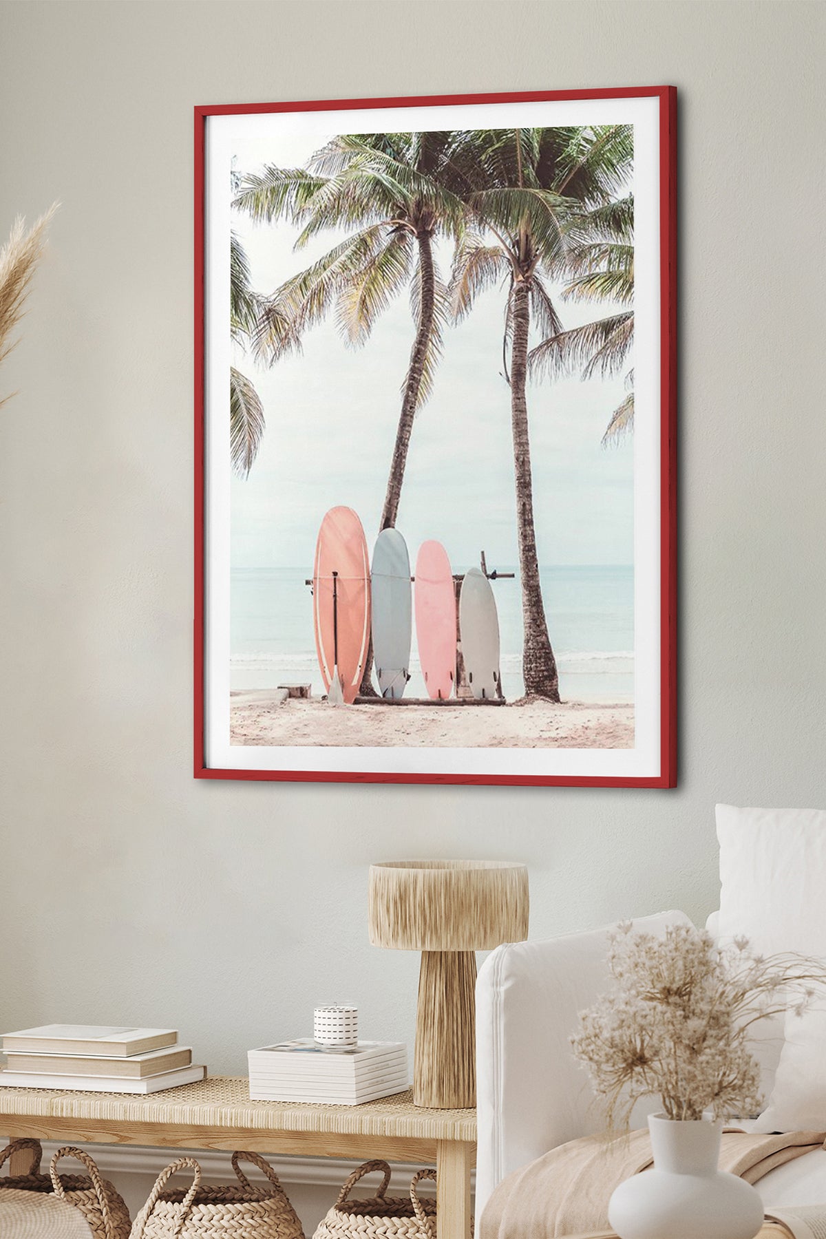 HOMEPACK Ahşap Çerçeveli Tablo Çerçeveli Poster Sanatsal Modern Duvar Dekoru BEK-8073