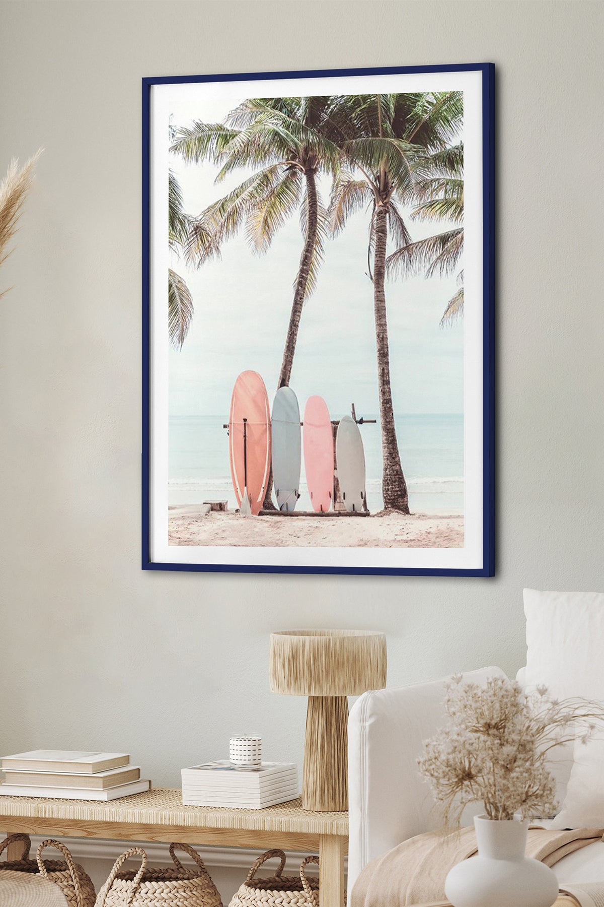 HOMEPACK Ahşap Çerçeveli Tablo Çerçeveli Poster Sanatsal Modern Duvar Dekoru BEK-8073