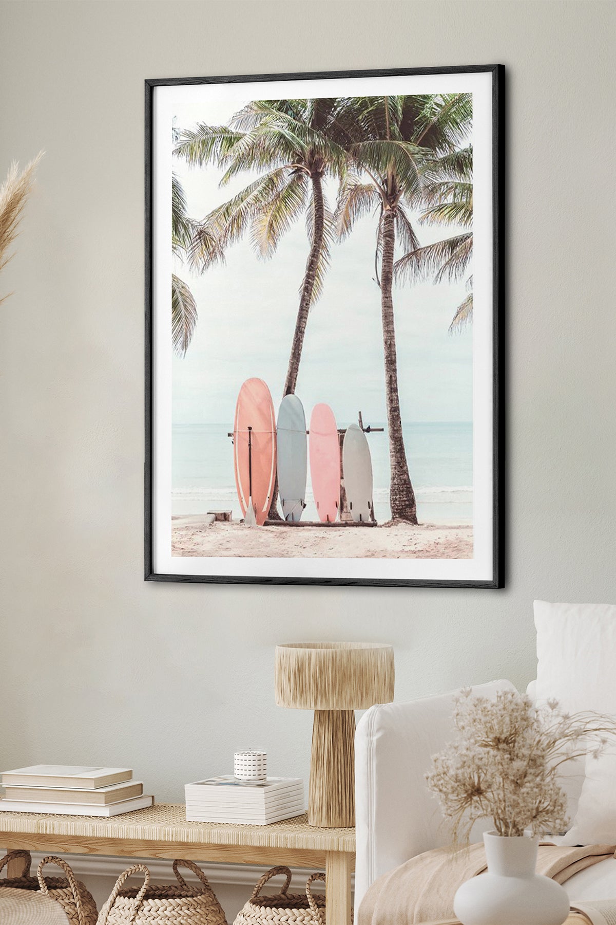 HOMEPACK Ahşap Çerçeveli Tablo Çerçeveli Poster Sanatsal Modern Duvar Dekoru BEK-8073
