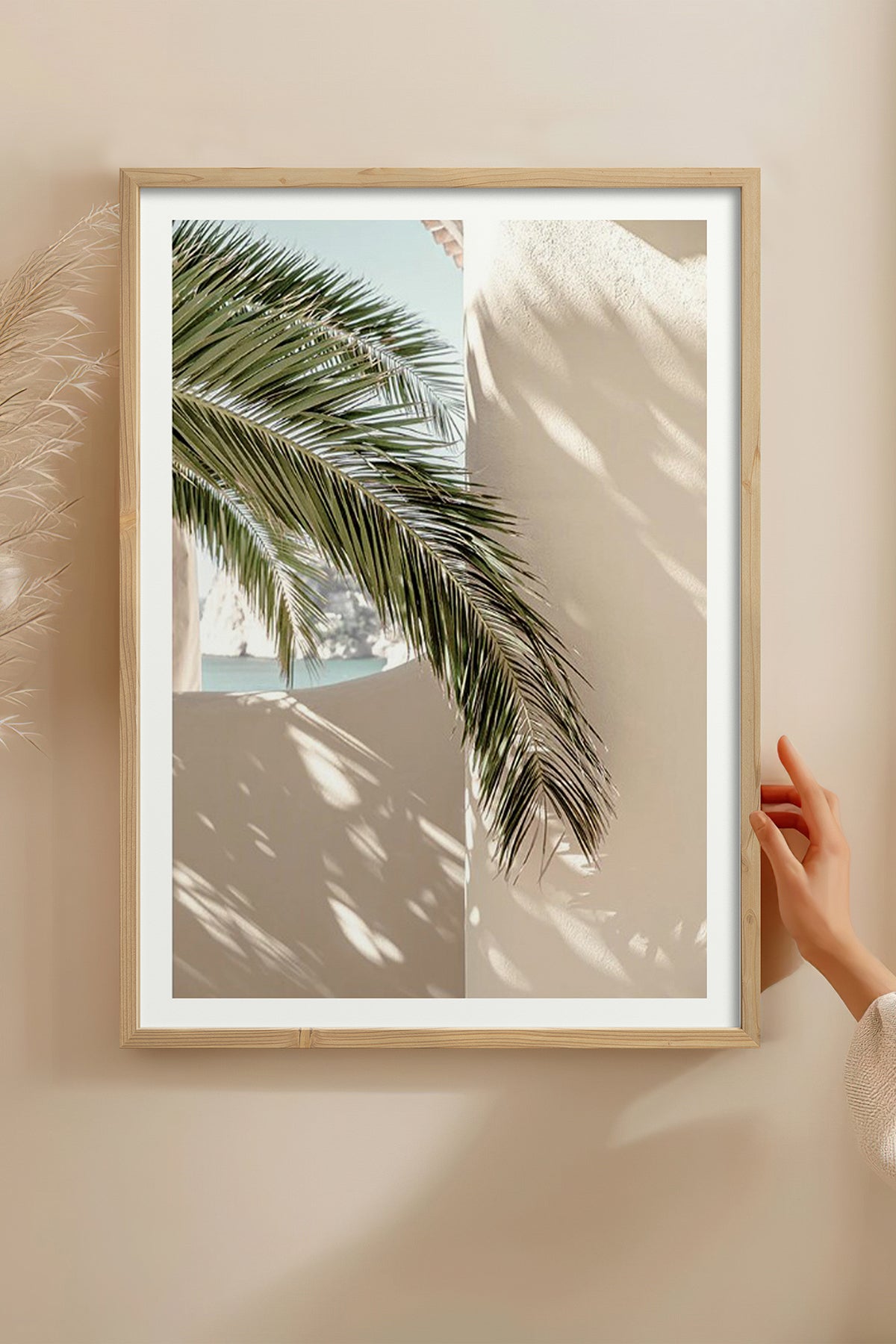 HOMEPACK Ahşap Çerçeveli Tablo Çerçeveli Poster Sanatsal Modern Duvar Dekoru BEK-8074