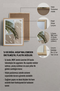 HOMEPACK Ahşap Çerçeveli Tablo Çerçeveli Poster Sanatsal Modern Duvar Dekoru BEK-8074