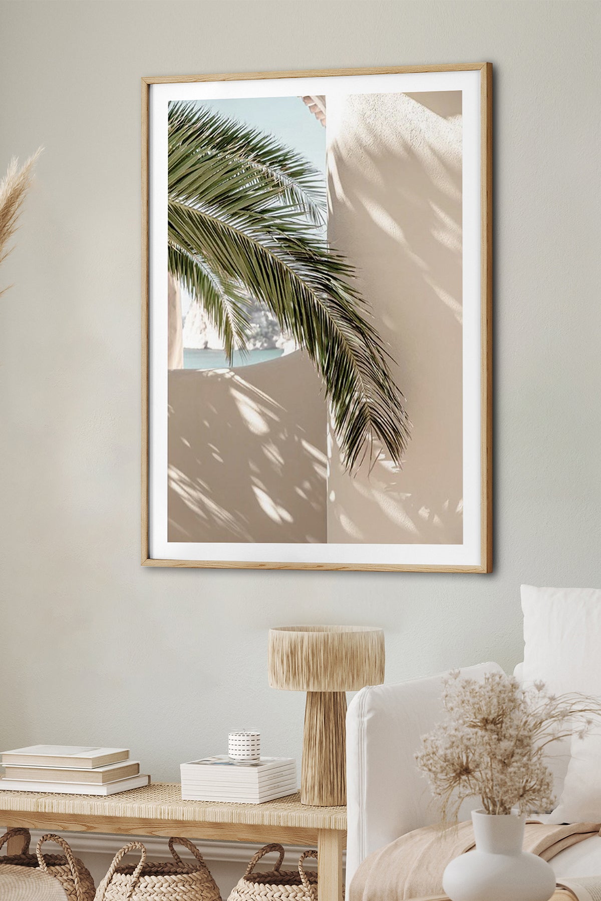HOMEPACK Ahşap Çerçeveli Tablo Çerçeveli Poster Sanatsal Modern Duvar Dekoru BEK-8074