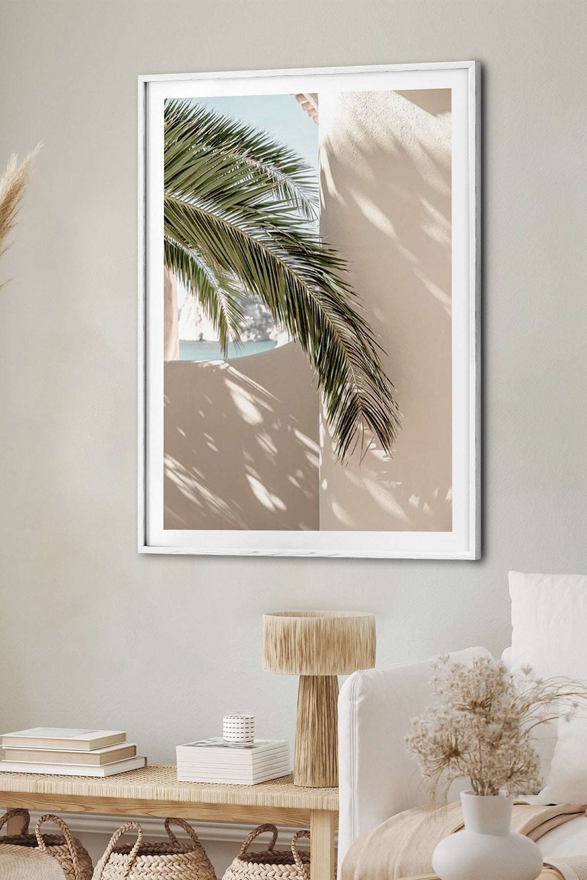 HOMEPACK Ahşap Çerçeveli Tablo Çerçeveli Poster Sanatsal Modern Duvar Dekoru BEK-8074