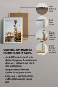 HOMEPACK Ahşap Çerçeveli Tablo Çerçeveli Poster Sanatsal Modern Duvar Dekoru BEK-8075