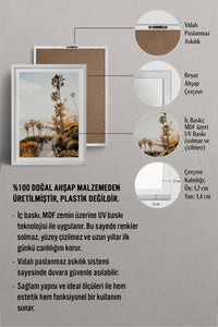 HOMEPACK Ahşap Çerçeveli Tablo Çerçeveli Poster Sanatsal Modern Duvar Dekoru BEK-8075