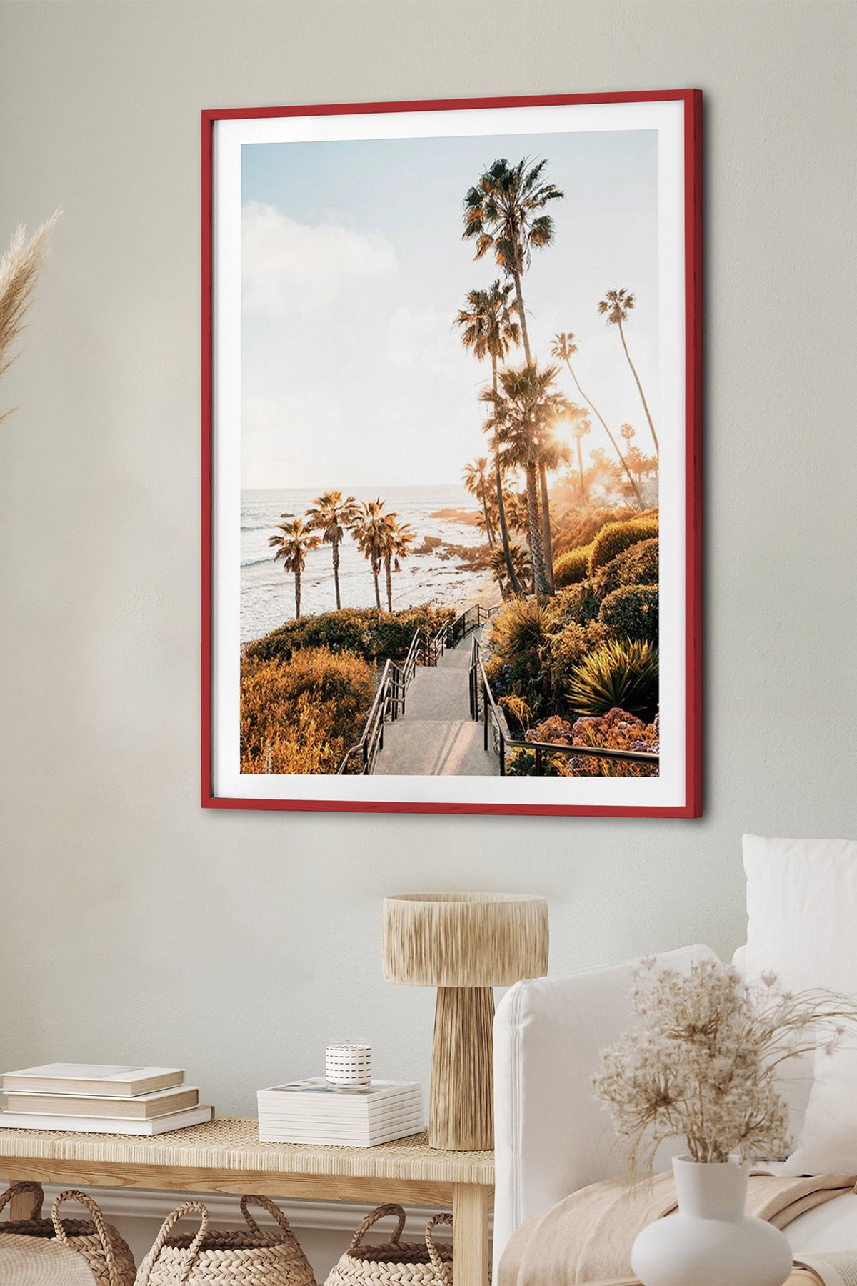 HOMEPACK Ahşap Çerçeveli Tablo Çerçeveli Poster Sanatsal Modern Duvar Dekoru BEK-8075