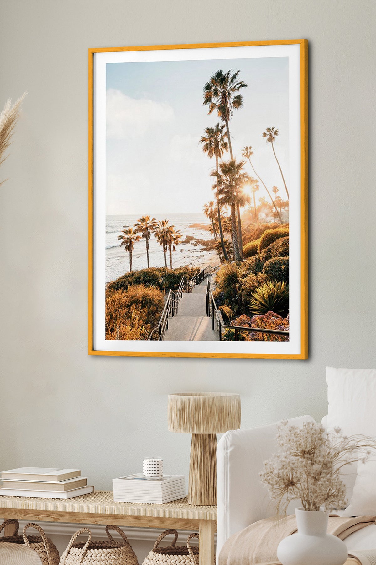 HOMEPACK Ahşap Çerçeveli Tablo Çerçeveli Poster Sanatsal Modern Duvar Dekoru BEK-8075