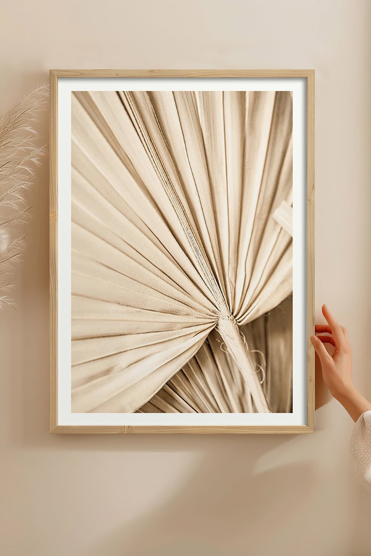 HOMEPACK Ahşap Çerçeveli Tablo Çerçeveli Poster Sanatsal Modern Duvar Dekoru BEK-8076