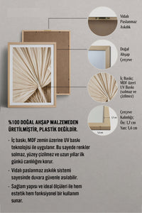 HOMEPACK Ahşap Çerçeveli Tablo Çerçeveli Poster Sanatsal Modern Duvar Dekoru BEK-8076