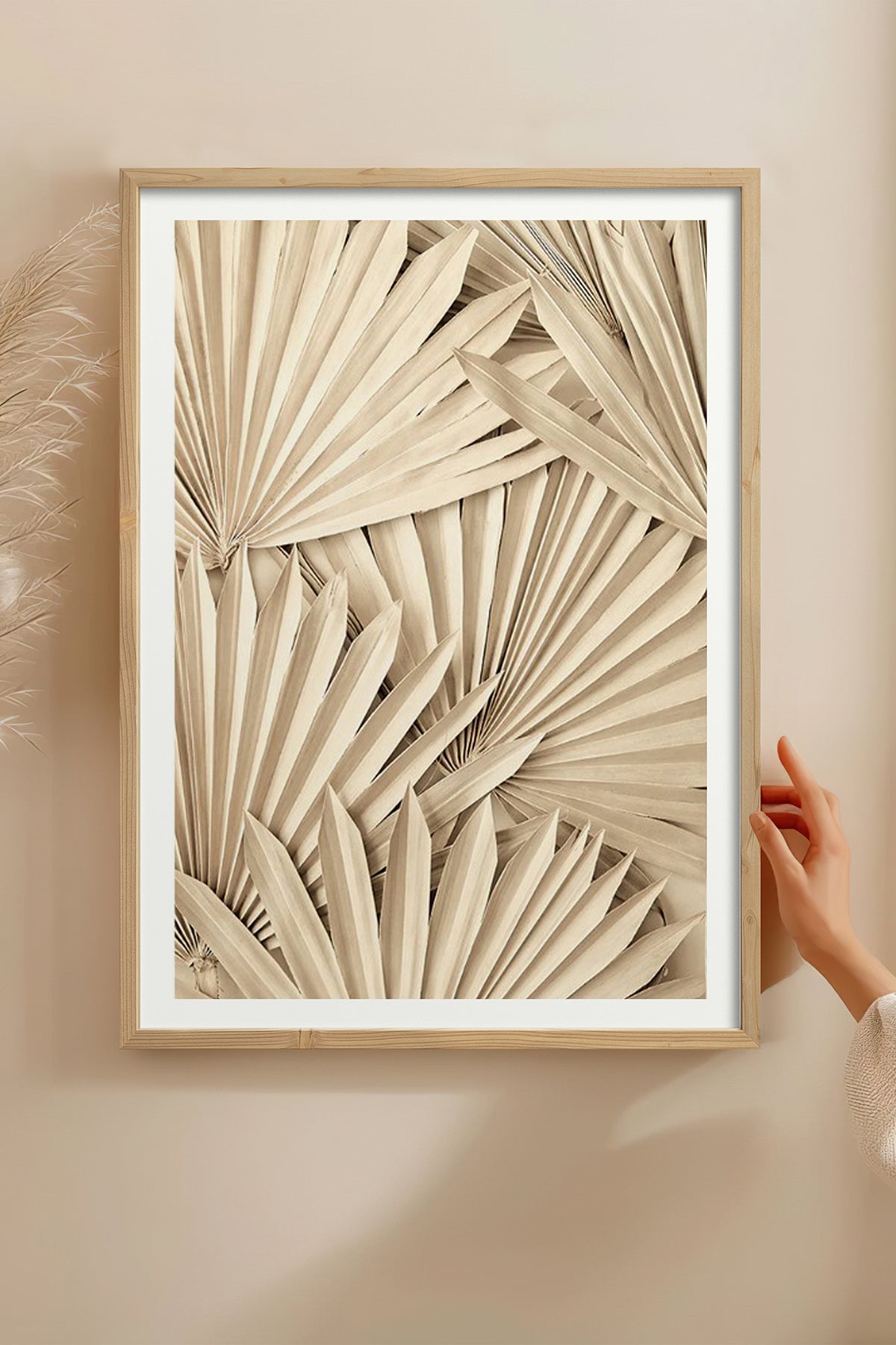 HOMEPACK Ahşap Çerçeveli Tablo Çerçeveli Poster Sanatsal Modern Duvar Dekoru BEK-8077