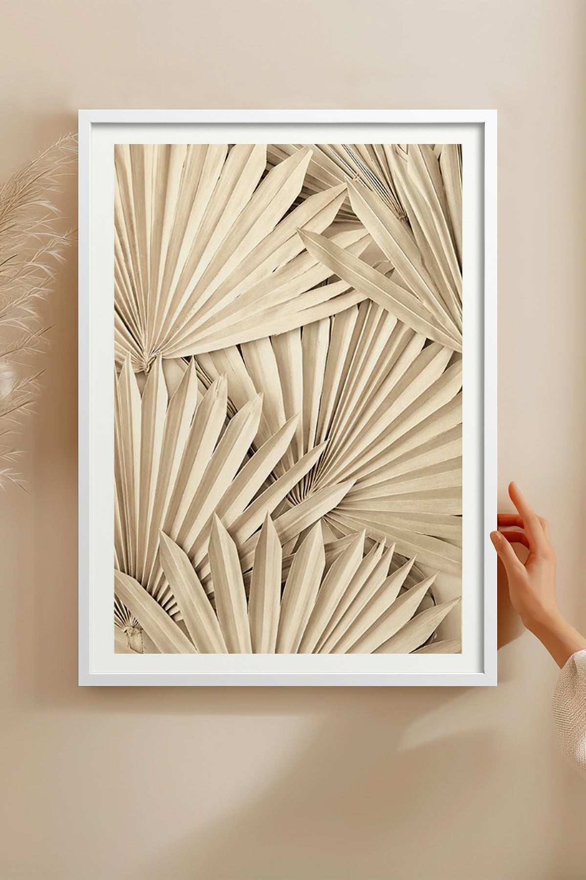 HOMEPACK Ahşap Çerçeveli Tablo Çerçeveli Poster Sanatsal Modern Duvar Dekoru BEK-8077