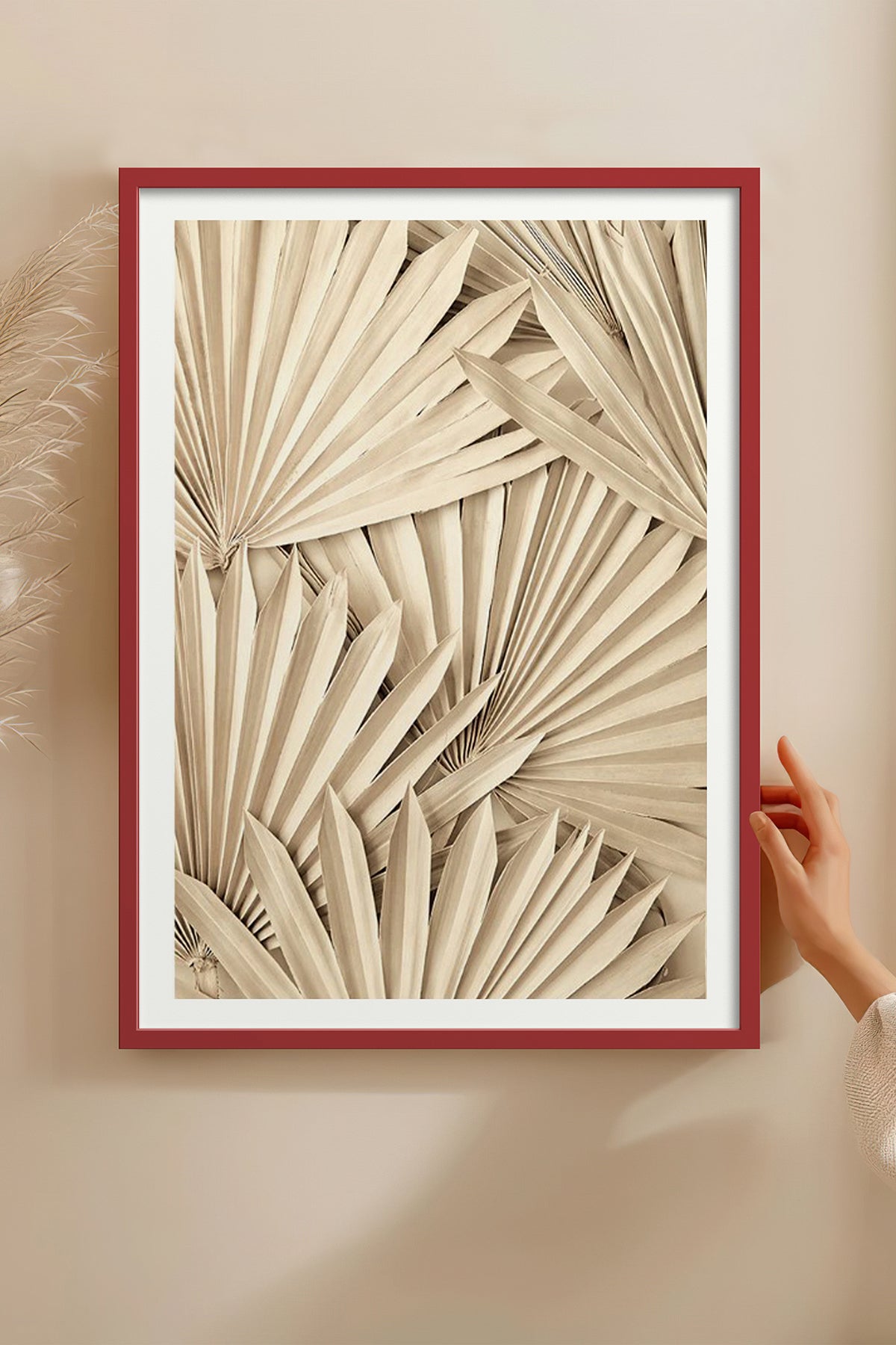 HOMEPACK Ahşap Çerçeveli Tablo Çerçeveli Poster Sanatsal Modern Duvar Dekoru BEK-8077