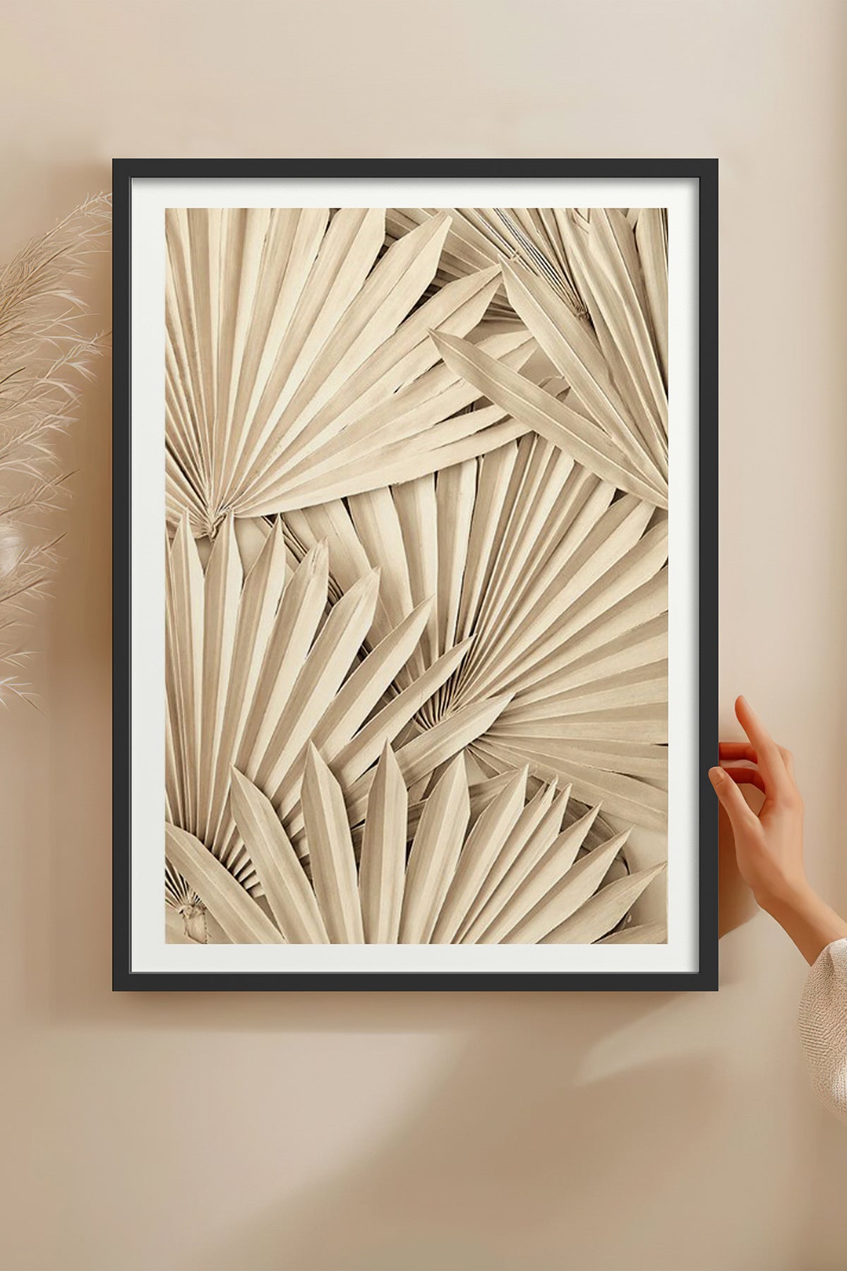 HOMEPACK Ahşap Çerçeveli Tablo Çerçeveli Poster Sanatsal Modern Duvar Dekoru BEK-8077