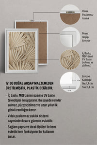 HOMEPACK Ahşap Çerçeveli Tablo Çerçeveli Poster Sanatsal Modern Duvar Dekoru BEK-8077