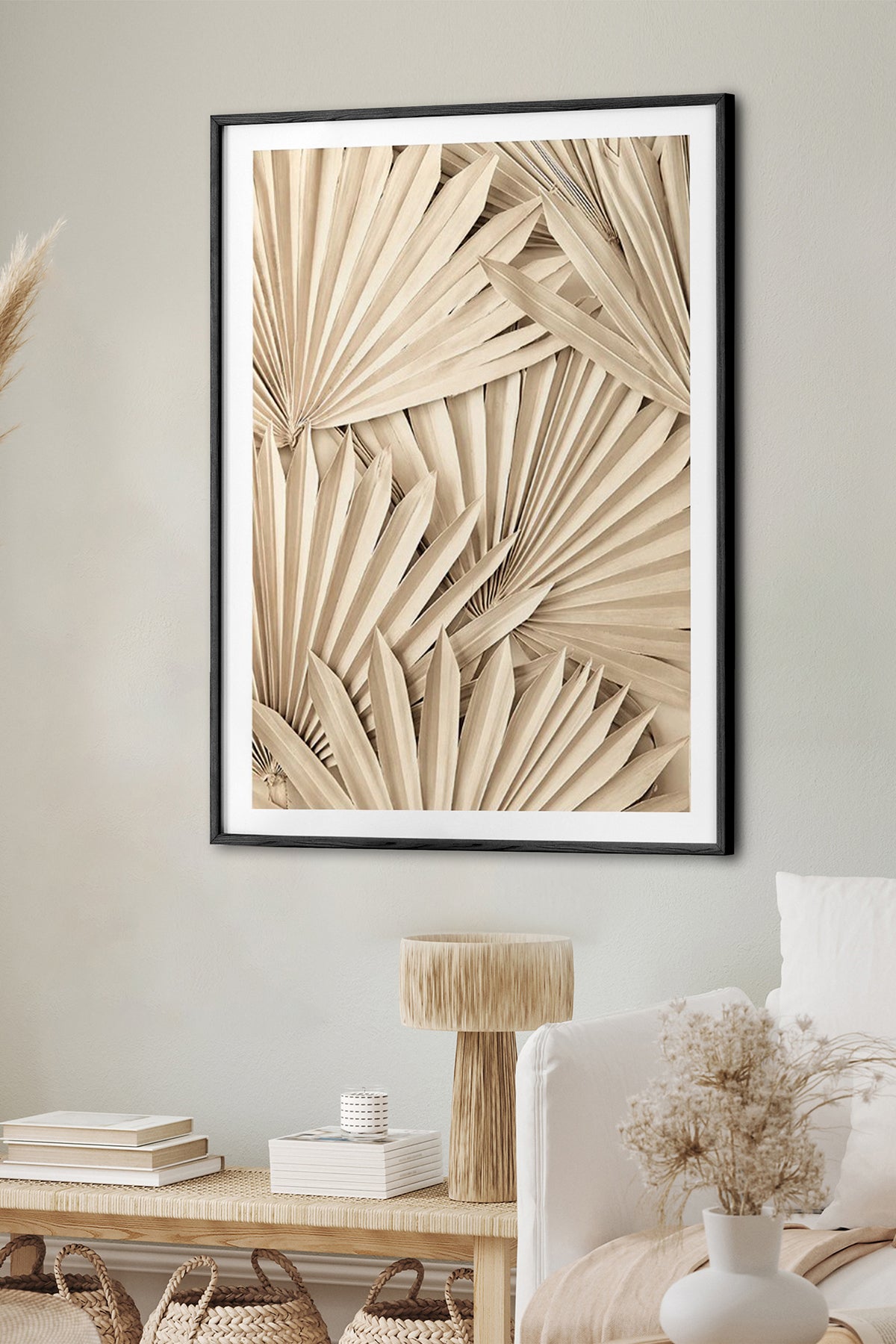 HOMEPACK Ahşap Çerçeveli Tablo Çerçeveli Poster Sanatsal Modern Duvar Dekoru BEK-8077
