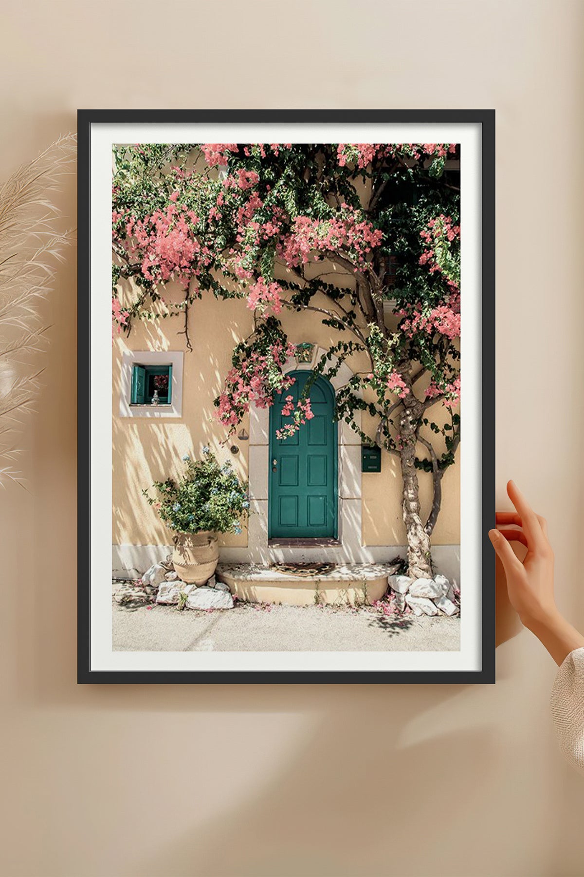 HOMEPACK Ahşap Çerçeveli Tablo Çerçeveli Poster Sanatsal Modern Duvar Dekoru BEK-8078