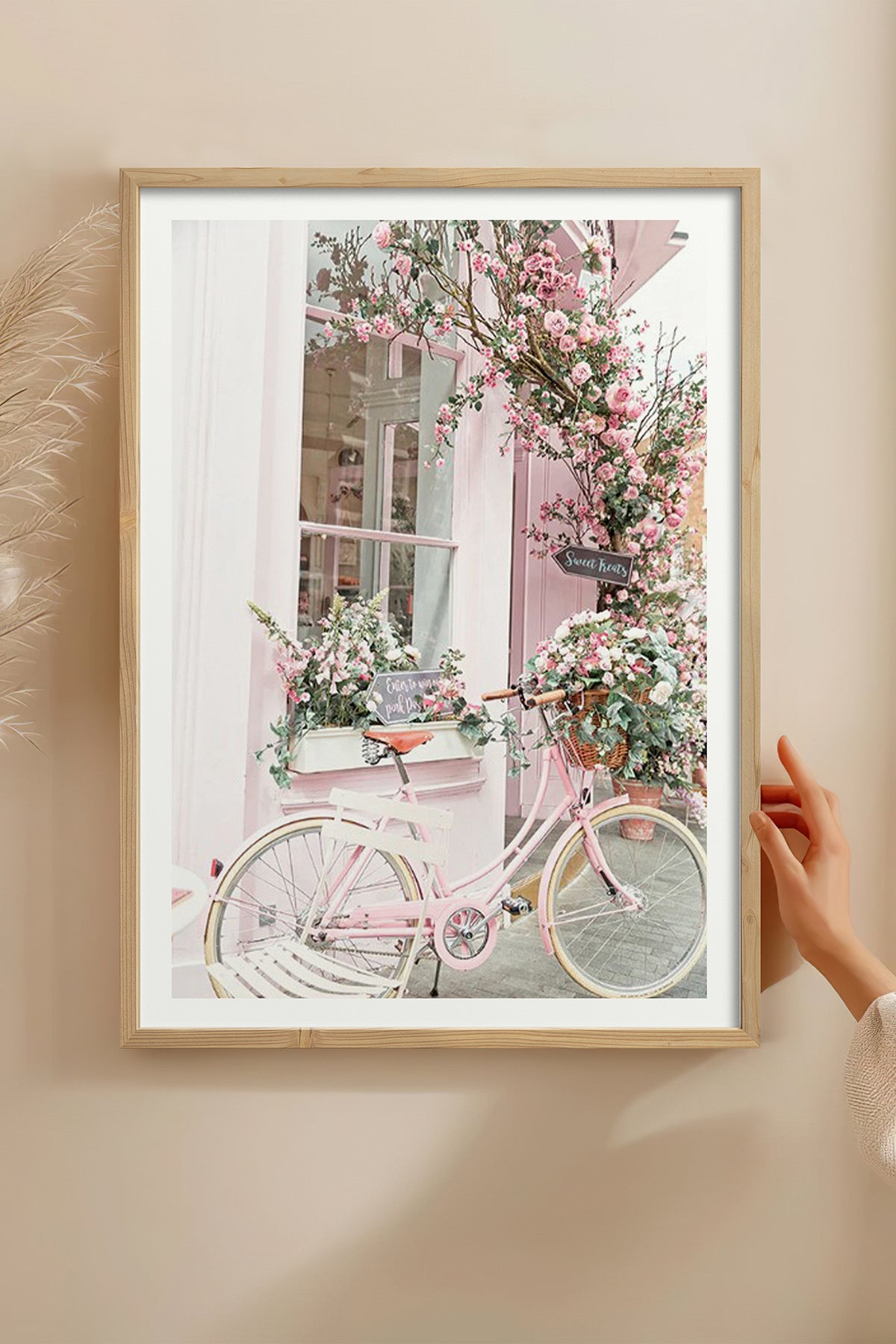 HOMEPACK Ahşap Çerçeveli Tablo Çerçeveli Poster Sanatsal Modern Duvar Dekoru BEK-8079