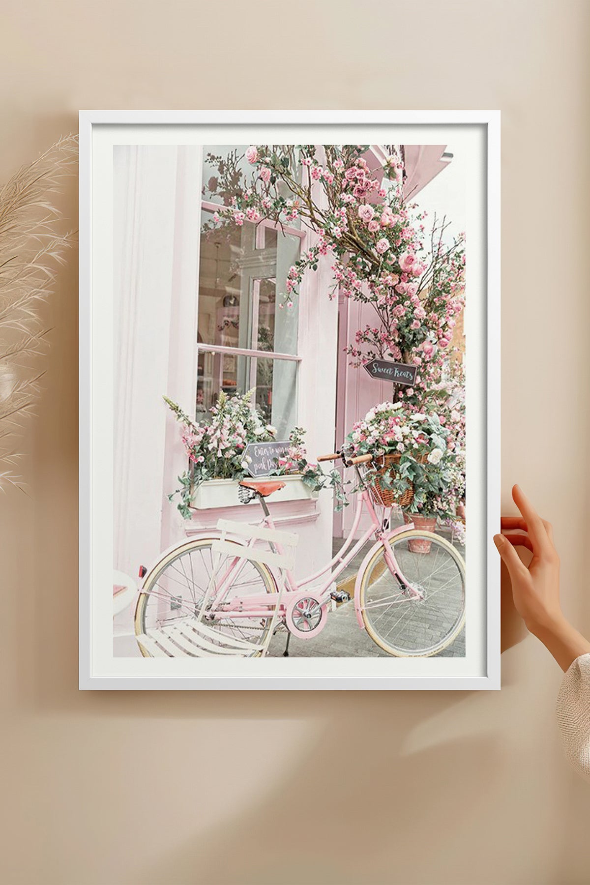 HOMEPACK Ahşap Çerçeveli Tablo Çerçeveli Poster Sanatsal Modern Duvar Dekoru BEK-8079