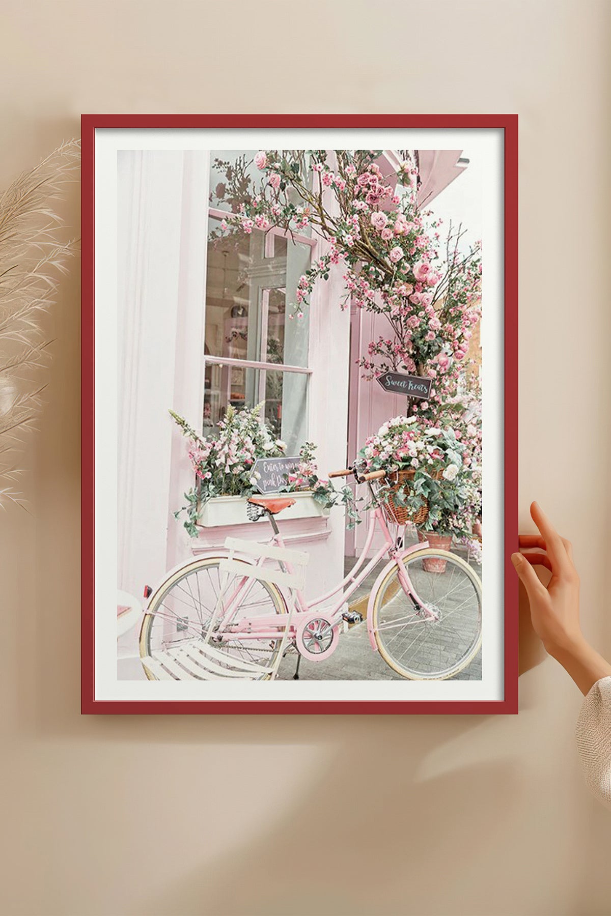 HOMEPACK Ahşap Çerçeveli Tablo Çerçeveli Poster Sanatsal Modern Duvar Dekoru BEK-8079