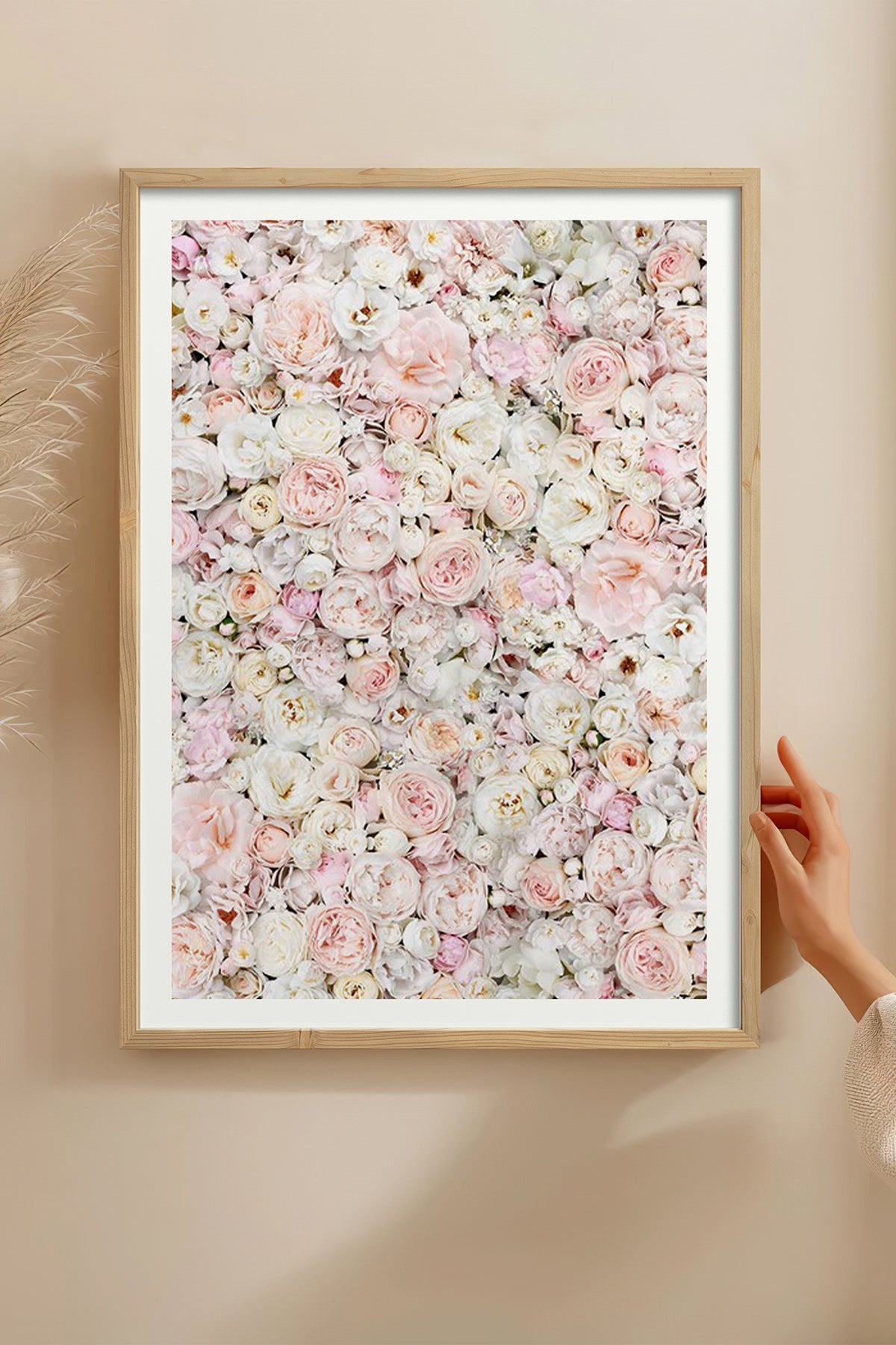 HOMEPACK Ahşap Çerçeveli Tablo Çerçeveli Poster Sanatsal Modern Duvar Dekoru BEK-8080