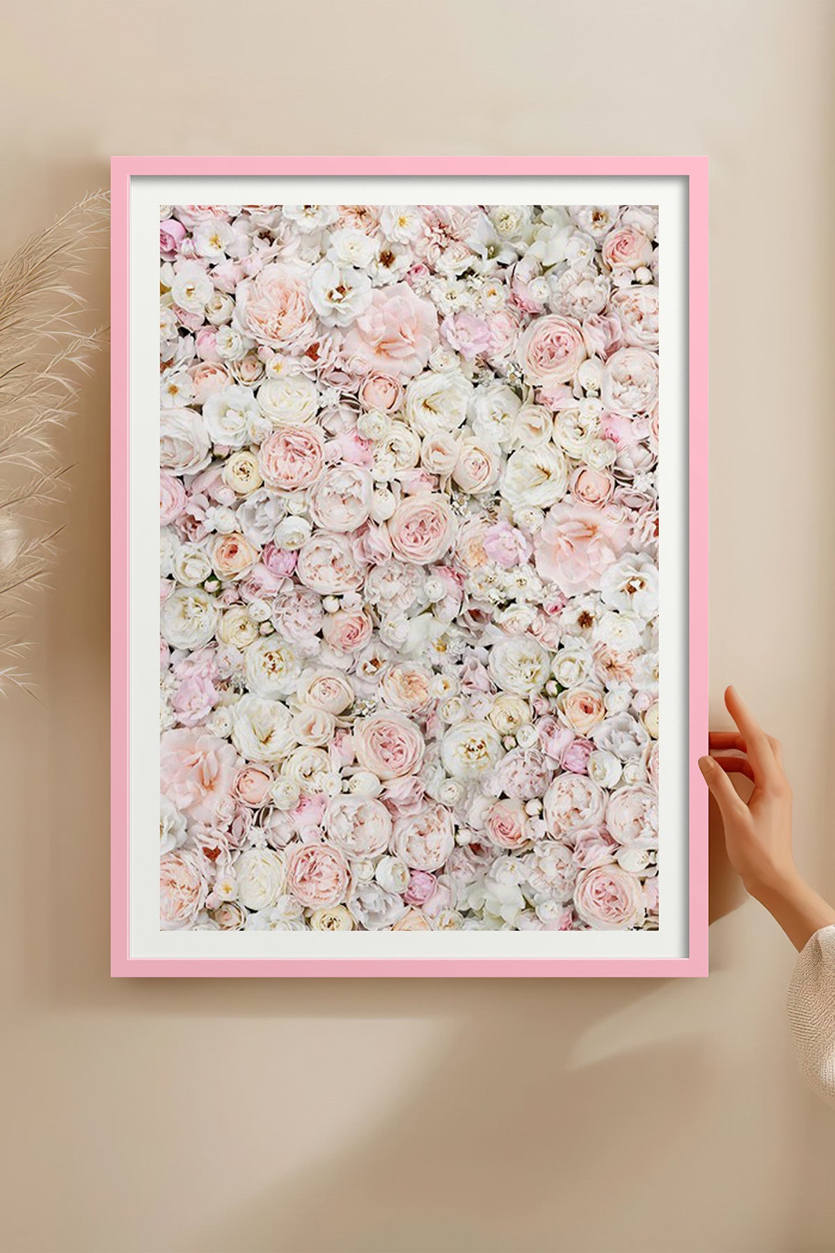 HOMEPACK Ahşap Çerçeveli Tablo Çerçeveli Poster Sanatsal Modern Duvar Dekoru BEK-8080