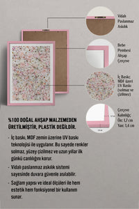 HOMEPACK Ahşap Çerçeveli Tablo Çerçeveli Poster Sanatsal Modern Duvar Dekoru BEK-8080
