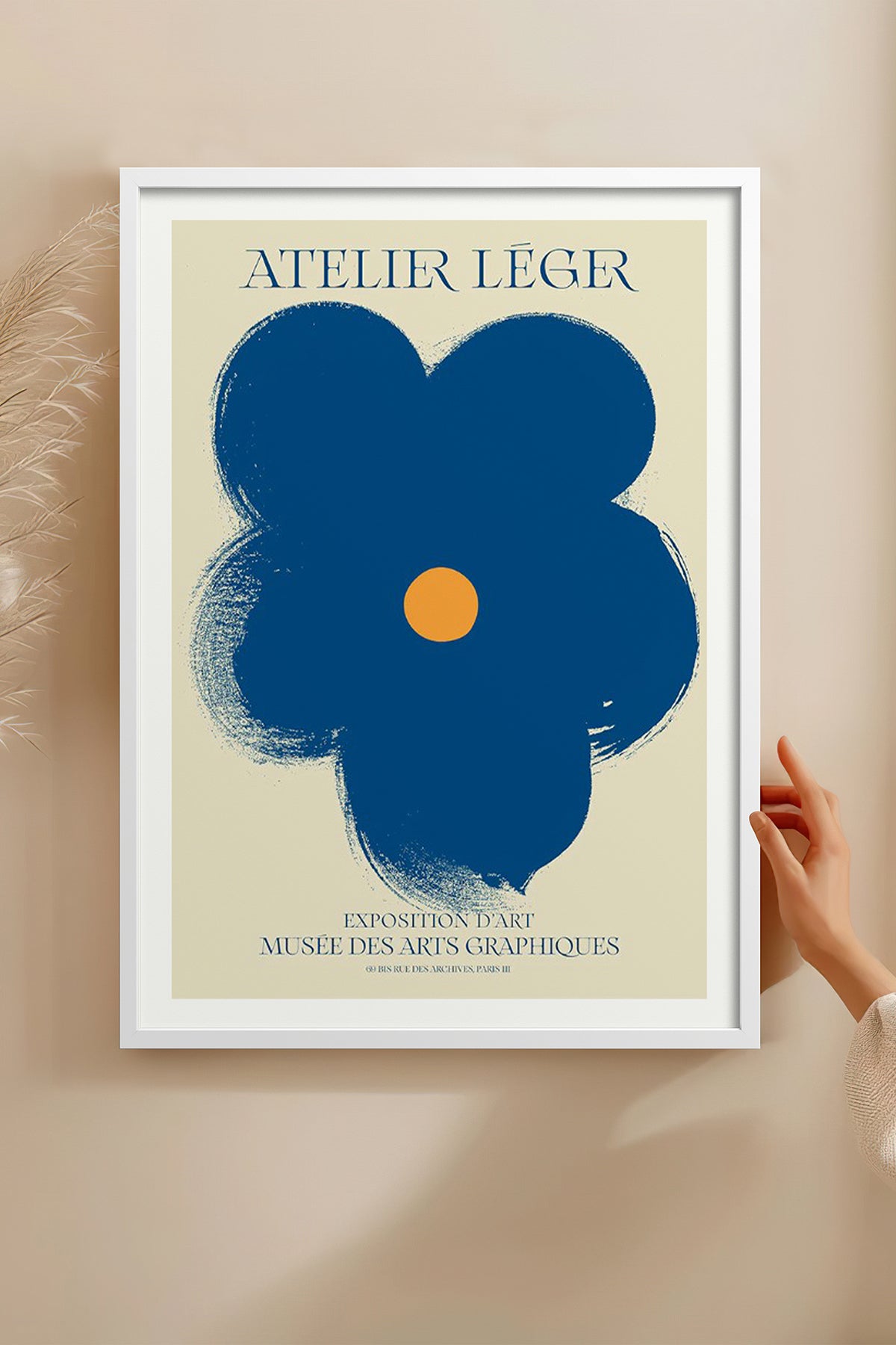 HOMEPACK Ahşap Çerçeveli Tablo Çerçeveli Poster Sanatsal Modern Duvar Dekoru BEK-8081
