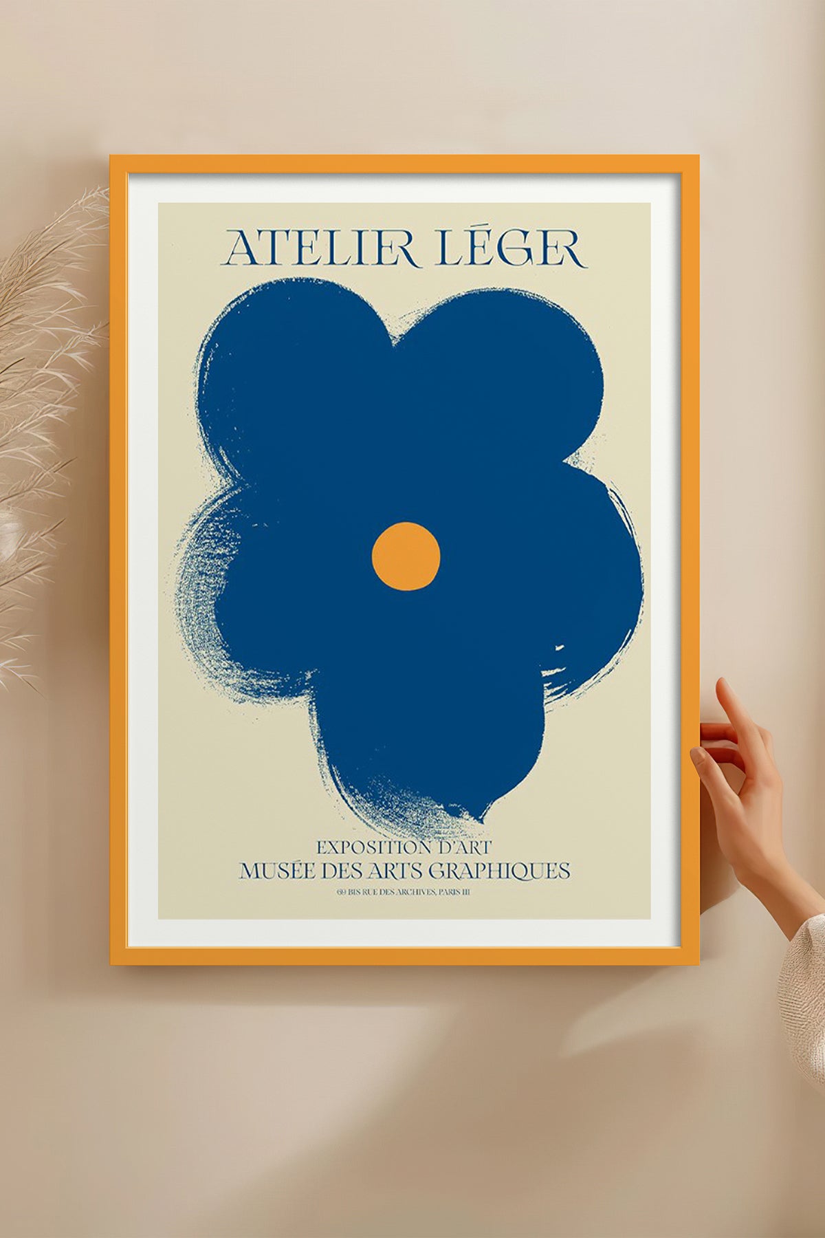 HOMEPACK Ahşap Çerçeveli Tablo Çerçeveli Poster Sanatsal Modern Duvar Dekoru BEK-8081