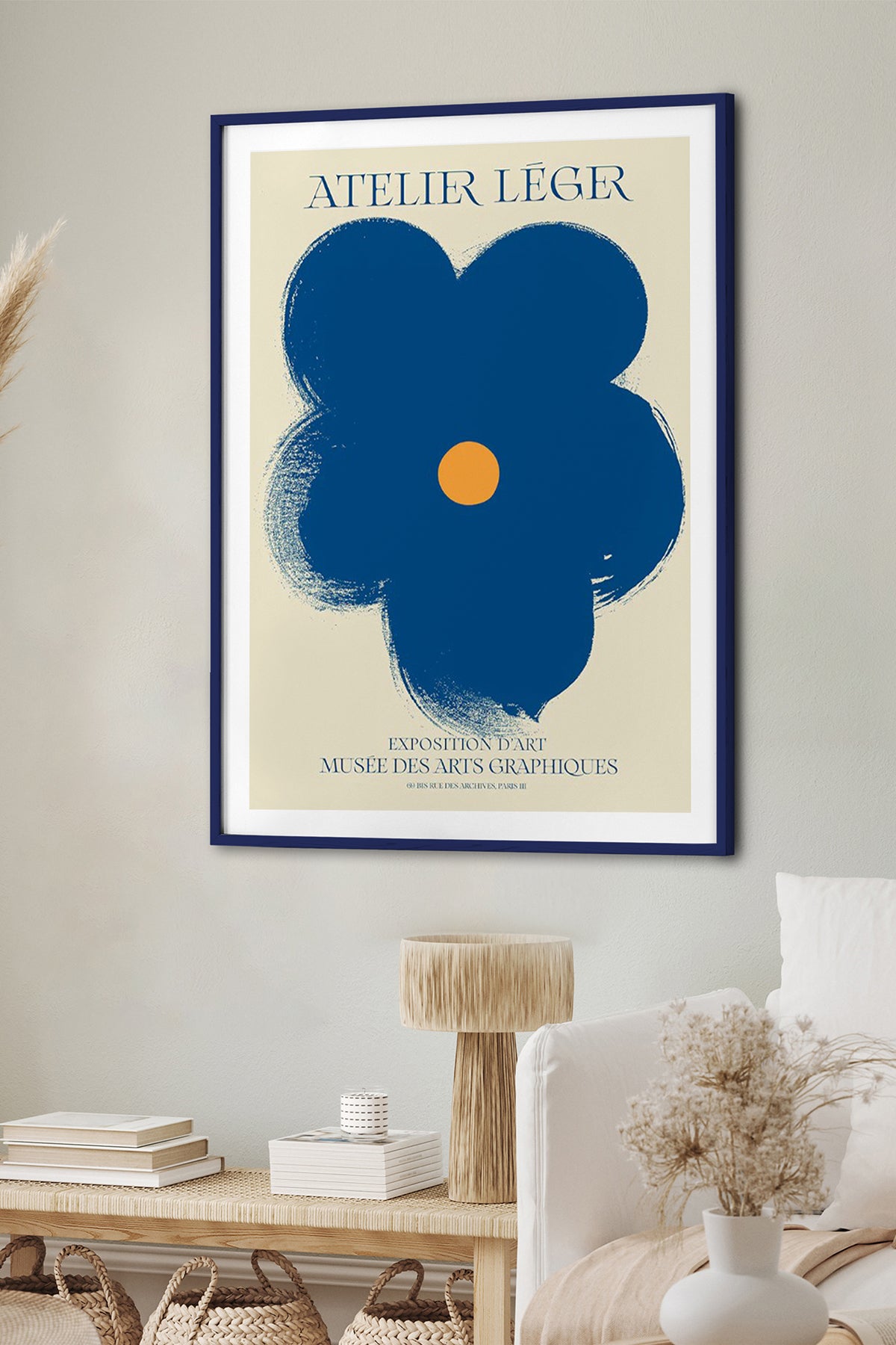 HOMEPACK Ahşap Çerçeveli Tablo Çerçeveli Poster Sanatsal Modern Duvar Dekoru BEK-8081