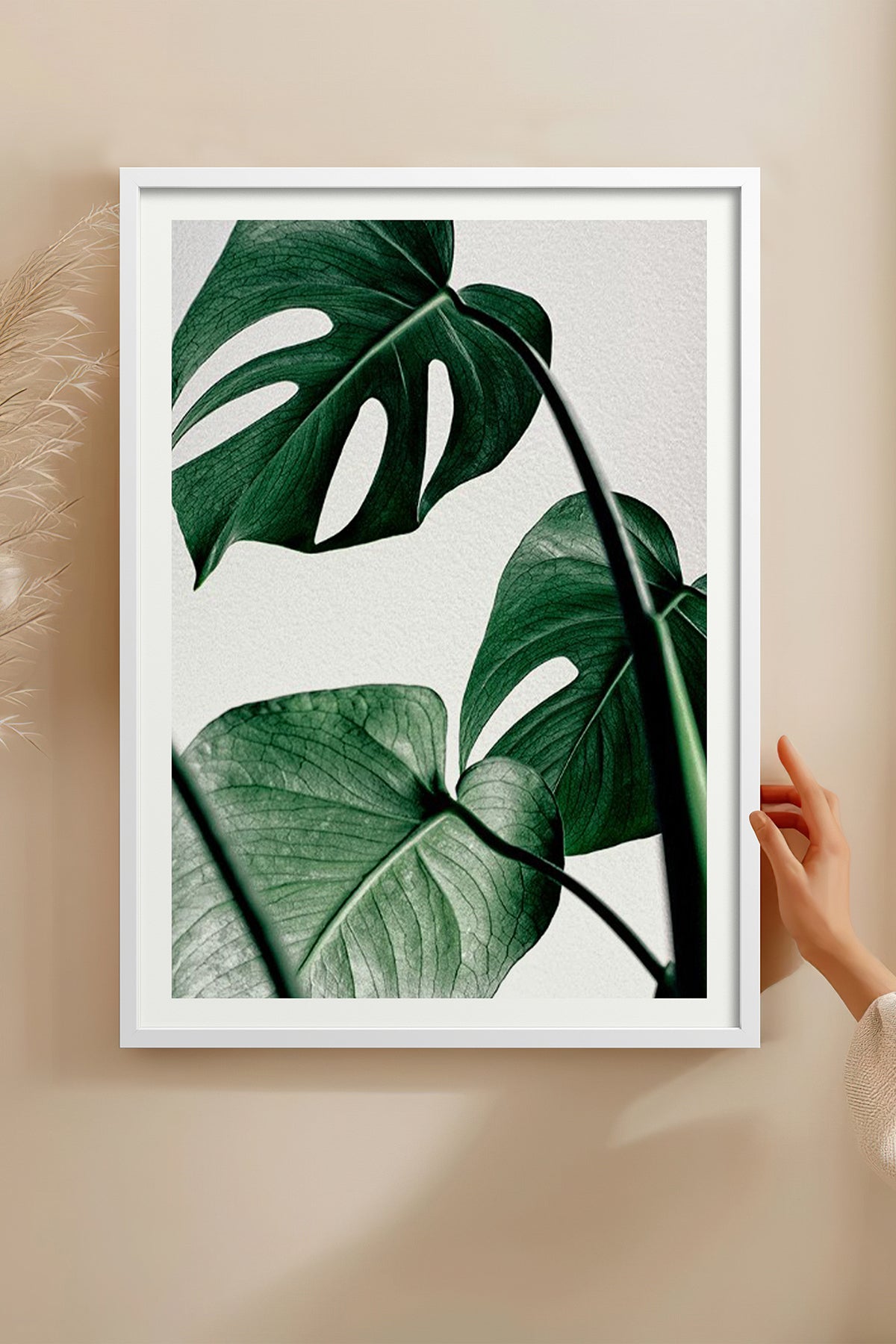 HOMEPACK Ahşap Çerçeveli Tablo Çerçeveli Poster Sanatsal Modern Duvar Dekoru BEK-8082