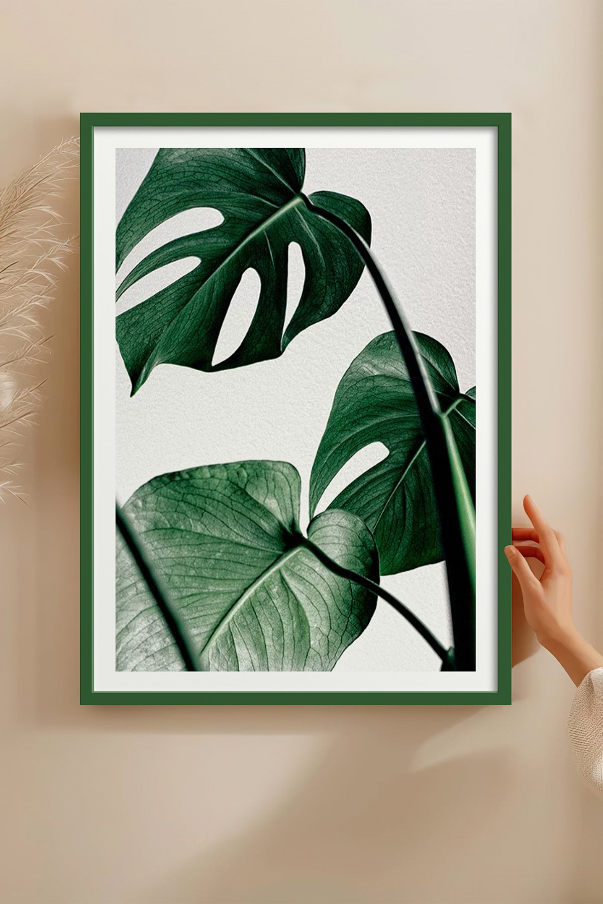 HOMEPACK Ahşap Çerçeveli Tablo Çerçeveli Poster Sanatsal Modern Duvar Dekoru BEK-8082