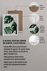 HOMEPACK Ahşap Çerçeveli Tablo Çerçeveli Poster Sanatsal Modern Duvar Dekoru BEK-8082