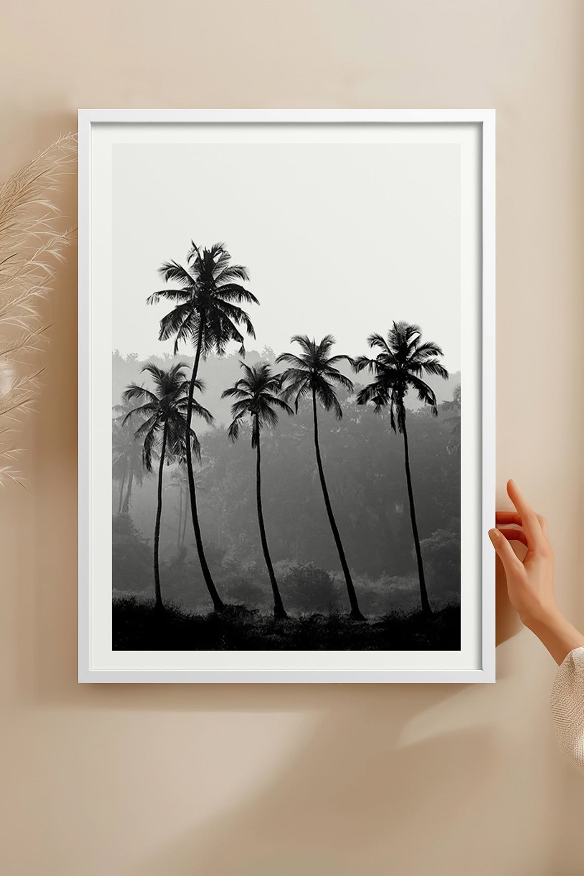 HOMEPACK Ahşap Çerçeveli Tablo Çerçeveli Poster Sanatsal Modern Duvar Dekoru BEK-8083