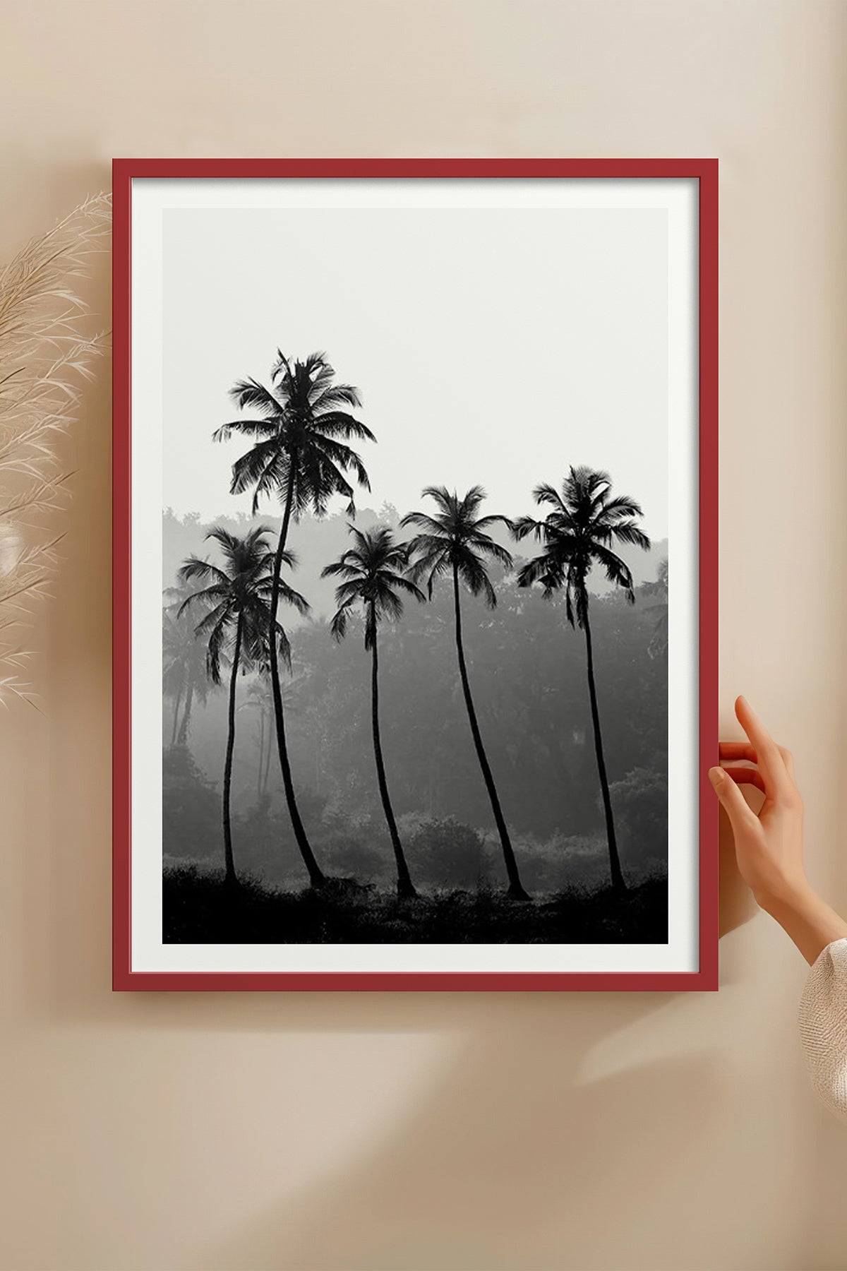 HOMEPACK Ahşap Çerçeveli Tablo Çerçeveli Poster Sanatsal Modern Duvar Dekoru BEK-8083
