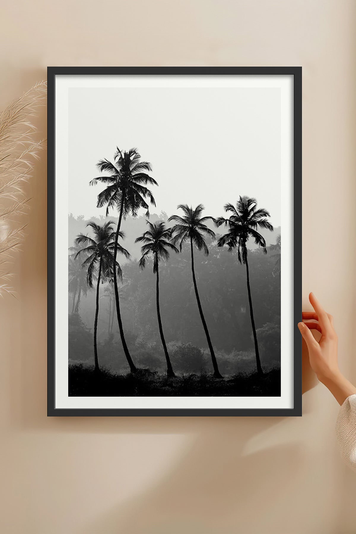 HOMEPACK Ahşap Çerçeveli Tablo Çerçeveli Poster Sanatsal Modern Duvar Dekoru BEK-8083